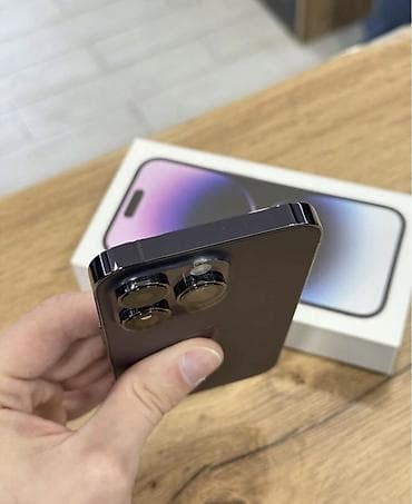 ayfon satisi: IPhone 14 Pro, 256 GB, Deep Purple, Zəmanət, Simsiz şarj, Face ID — 3