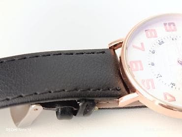 maktaym saatlari: Qol saatı – klassik dizayn - Korpus: qızılı/rose gold tonlarda metal — 1