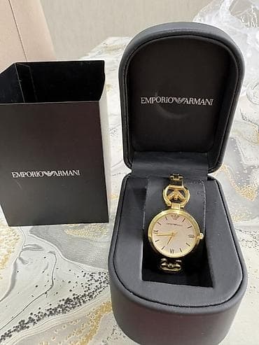 saat desti: İşlənmiş, Qol saatı, Emporio Armani, rəng - Qızılı — 2