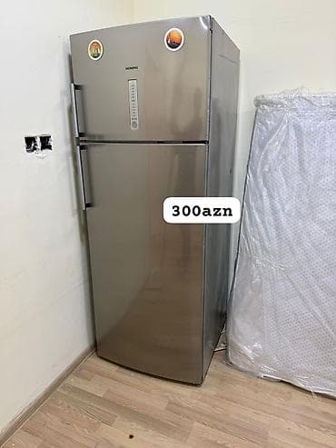 82 ekran lg: 2 qapılı Siemens Soyuducu Satılır, rəng - Gümüşü — 1