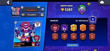 bakcell mifi: Brawl Stars oyunu üçün hesab - Profil adı: Yarnaberto - Trophy Road — 1