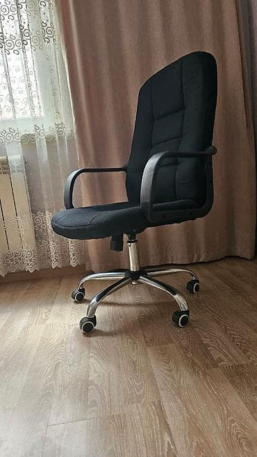 stul ofis: İşlənmiş, Təkərli, Qolları tənzimlənmir, Parça — 5