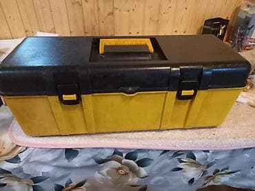 instrument qabı: Böyük ölçülü alət çantası - Material: möhkəm plastik (sarı korpus — 3