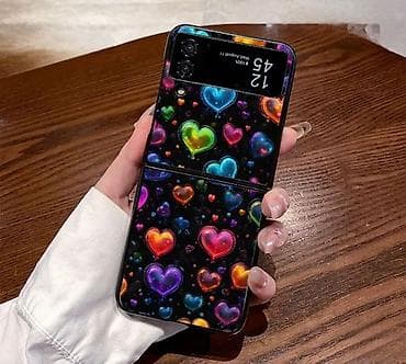 xiomi 10 s: Samsung Galaxy Z Flip 6 üçün qatlanan telefon qabı – Neon ürək — 1