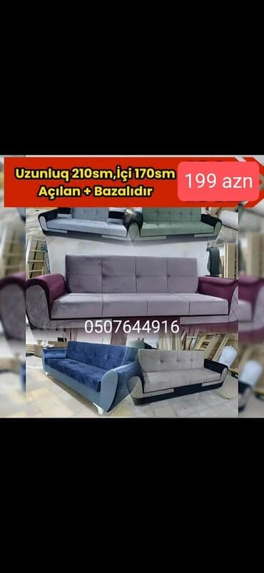 metbex ucun divan: Künc divan, Qonaq otağı üçün, Parça, Bazalı, Açılan, Kitab — 6