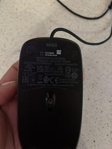 komputer setup: Logitech M100 simli optik kompüter siçanı - Model: Logitech M100 — 3