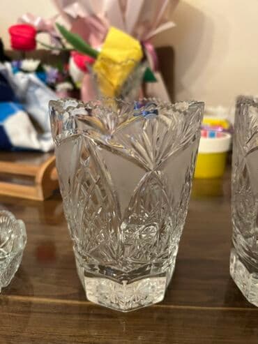 Mətbəx aksesuarları: Stəkanlar, Xrustal, 2 ədədli dəst — 2