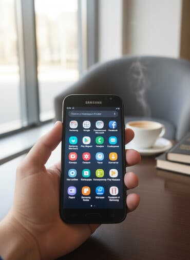 rəsmi is elanları: Samsung Galaxy J3 2017, 16 GB, rəng - Qara, Sensor — 2