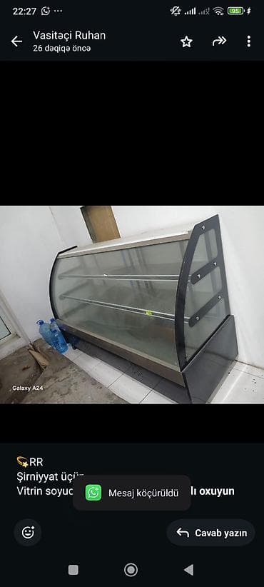 Soyuducu vitrinləri: 💫RR Şirniyyat üçün Vitrin soyuducu 550 azn endirim edilib Unvan — 1