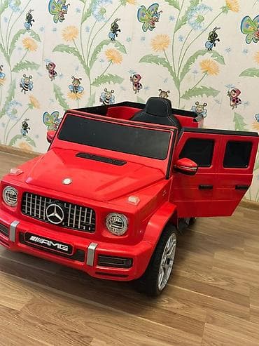 oyucaq maşın: Uşaq elektrik maşını – Mercedes-Benz G-Class AMG üslubunda, qırmızı — 1