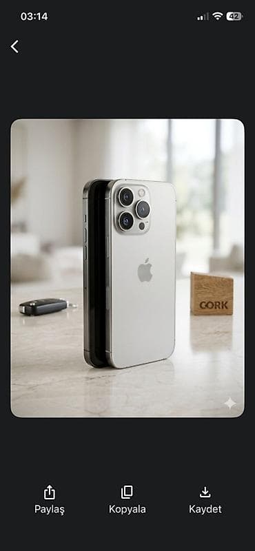 IPhone 16 Pro, 256 GB, Gümüşü, Face ID