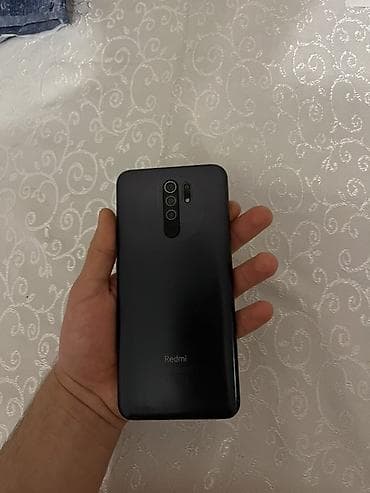 kredit iphone 14: Redmi 9, 64 GB, rəng - Qara, Barmaq izi — 1