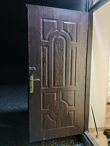 Dəmir giriş qapısı və üst işıqlıq pəncərəsi - Material: polad/dəmir — 7