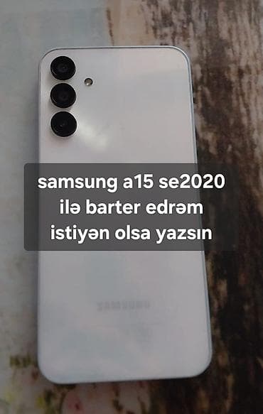 samsung note 10 pulus: Samsung Galaxy A15, rəng - Ağ — 1