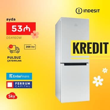 shivaki soyuducu: Новый 2 двери Indesit Холодильник Продажа, цвет - Белый — 1