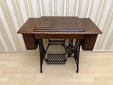 demir masinlar: Məhsul: Singer pedallı tikiş maşını və ağacdan qatlanan masa-stend — 2