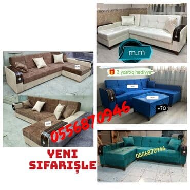 mətbəx ucun divan: Künc divan, Yeni, Açılmayan, Bazasız, Parça, Rayonlara çatdırılma — 7