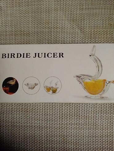 limon kitchenware: Birdie Juicer – sitrus şirəçıxaran. - Dizayn: quş formasında, şəffaf — 3