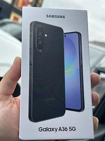 samsung telefonlar: Samsung Galaxy A36, 256 GB, rəng - Qara, İki sim kartlı — 1