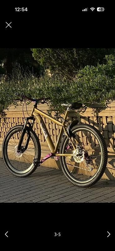 velisopedlər: Dart/Street tərzli dağ velosipedi - Rəng: qızılı gövdə, bənövşəyi — 3