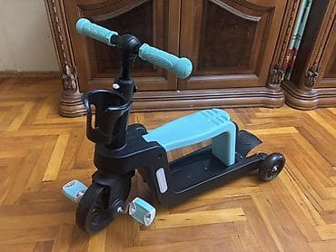 24 velosiped: Uşaq üçün 3 təkərli transformasiya olunan skuter/çək-otur model — 2