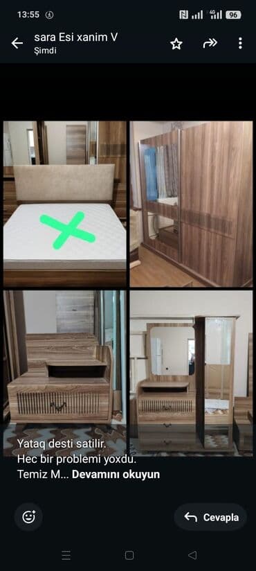 односпальная кровать: Yataq desti satilir. Hec bir problemi yoxdu. Temiz Mdf materialinandi — 1