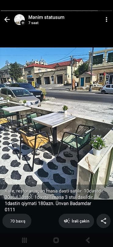 Balkon üçün, İşlənmiş, Açılmayan, Kvadrat masa