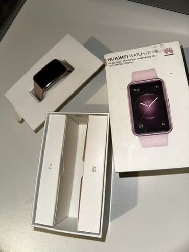 qiriq ekran: Новый, Смарт часы, Huawei, Сенсорный экран, цвет - Розовый — 2