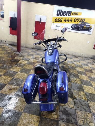 питбайк в азербайджане: Mavi kruizer tipli motosiklet • Korpus: parlaq mavi rəng, xrom — 2