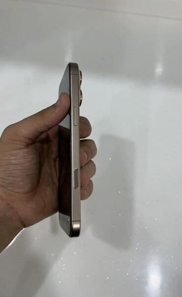 iphone 17 pro max azərbaycanda qiyməti: IPhone 16 Pro Max, 256 GB, Desert Titanium, Barmaq izi, Face ID, Simsiz şarj — 5