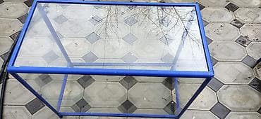 Restoran, kafe avadanlığı: 85 * 100 * 50, Göy, İşlənmiş, Ünvandan götürmə — 3