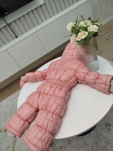 uşaqlar üçün qış papaqları: Kombinezon, Qız üçün, 9 - 12 ay — 2