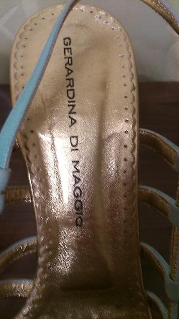 sandalet: Босоножки Италия кожаные размер 38 один раз на свадьбу обувала — 3