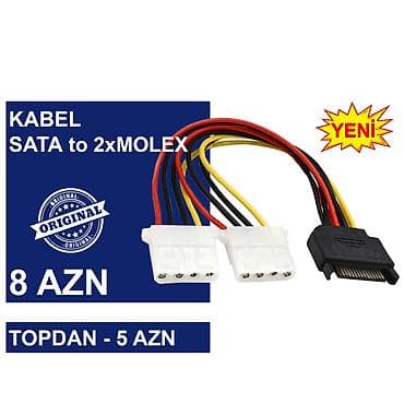 i 7: Kabellər "MOLEX/SATA to SATA/MOLEX Original" MƏHSULLAR TAM — 7