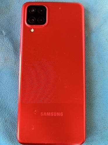 cat kabel: Samsung Galaxy A12, 64 GB, rəng - Qırmızı, Qırıq — 1