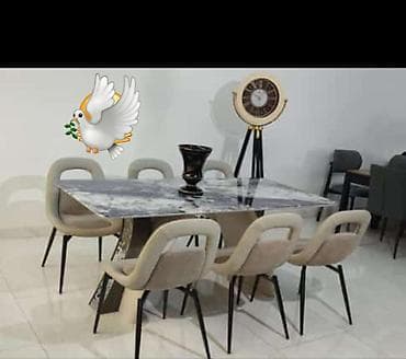 sdol: Qonaq otağı üçün, Yeni, Açılmayan, Dördbucaq masa, 6 stul — 1