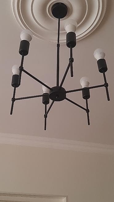 divan ortuk: Çılçıraq, 8 lampa, Metal — 1