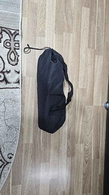 data: Qara rəngli qatlana bilən düşərgə yatağı açıq havada istifadə üçün — 3