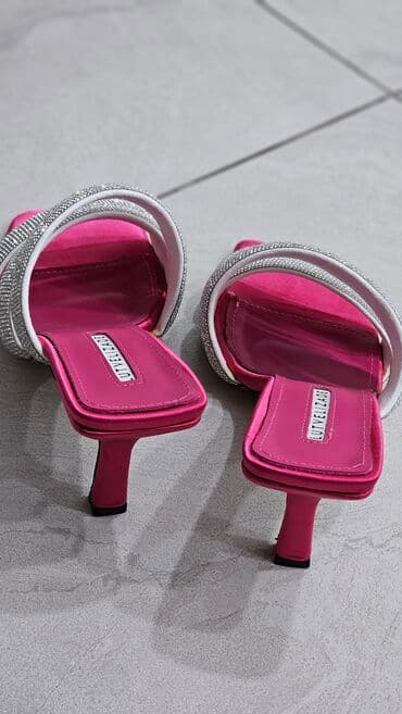 школьные туфли: Туфли, Размер: 40, цвет - Розовый, Б/у — 5