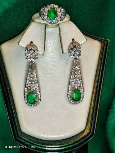 qas sirqalar: Dəstə daxildir: Üzük, Sırğa, Gümüş, 925 Əyar — 1