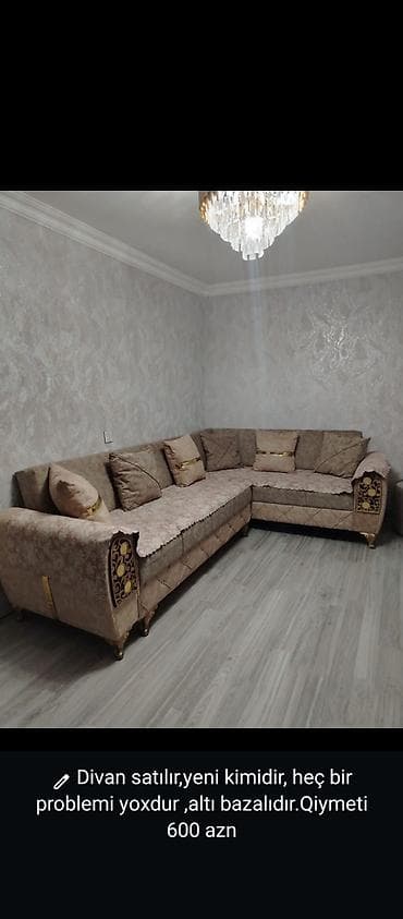 islenmis mebiler: Divan satılır,yeni kimidiraltı bazalidir,Qiymət 600 AZNünvan — 1