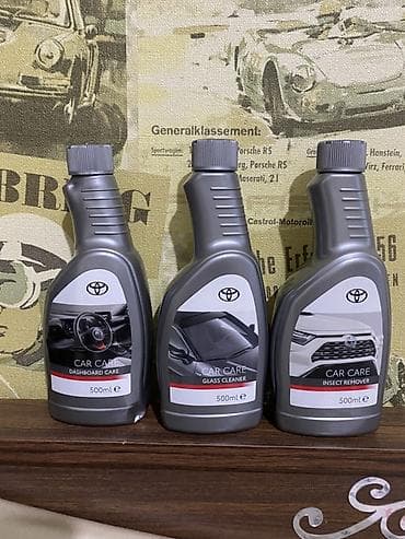 desmalar: Toyota Car Care dəstləri – 3 müxtəlif təmizlik vasitəsi, hər biri 500 — 1
