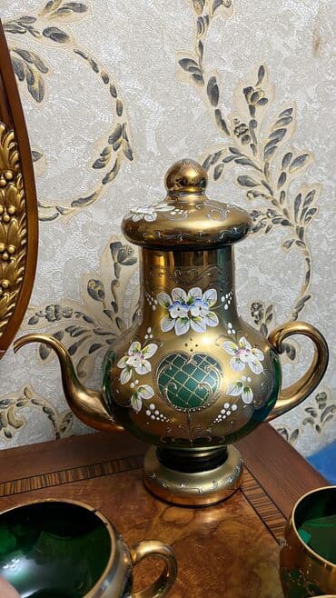 yasil kofe: Чайный набор, цвет - Зеленый, Богемия, 12 персон, Чехия — 5