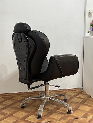 venera mebel: Salon üçün çoxfunksiyalı kreslo - Material: qara eko‑dəri oturacaq və — 2