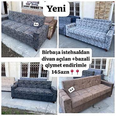 Divan, Qonaq otağı üçün, Bazalı, Açılan