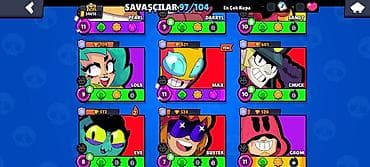 bas: Brawl Stars oyunu üçün inkişaf etmiş hesab - Kupa yolu: 54 616 (ən — 7