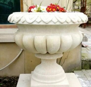 həyət üçün daşlar: Dekorativ daş güldanlar bağçalar, parklar, həyət sahələri və ya digər — 3