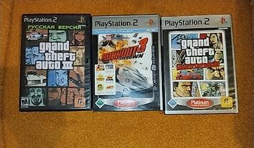 ucuz mini pc: Ps2 slim Proşifkalı, Üzerinde 3 Eded disk ama işleyib işlemediyini — 2