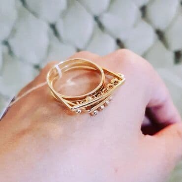 tək qaş: Toy, Üzük, Pandora, Sarı qızıl, 585 Əyar, Qaşsız — 4