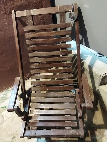 bag stullari: Taxta yelləncək kreslo - Material: bərk taxtadan hazırlanmış — 1